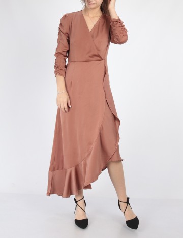 Rochie medie SHEIN, maro, S