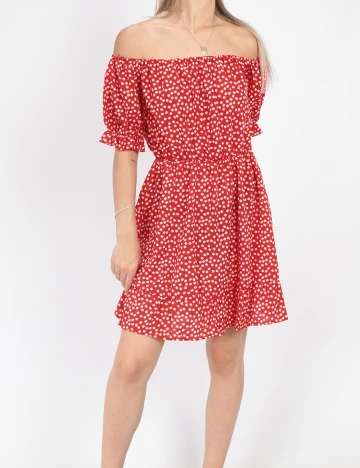 Rochie scurta SHEIN, rosu, M