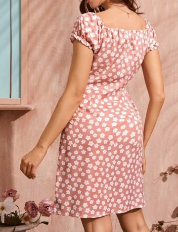 Rochie scurta SHEIN, piersica, S