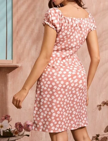 Rochie scurta SHEIN, piersica, S Roz
