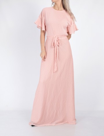 Rochie Lunga Moments New York, roz, 34