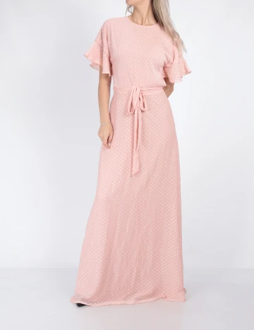 Rochie Lunga Moments New York, roz, 34