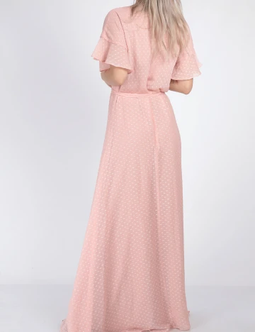 Rochie Lunga Moments New York, roz, 34