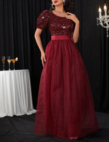 Rochie lunga SHEIN, visiniu, XL Rosu