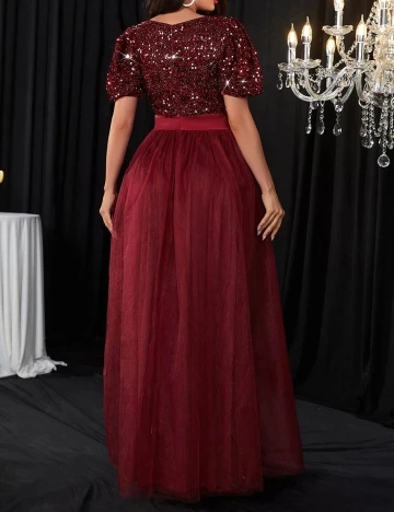 Rochie lunga SHEIN, visiniu, XL Rosu