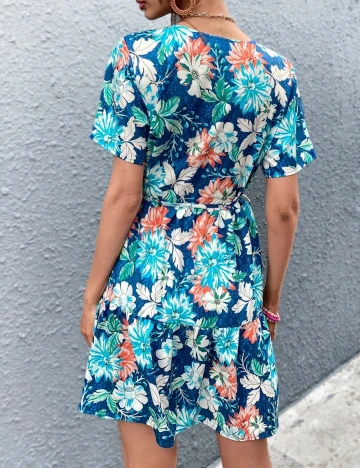 Rochie scurta SHEIN, albastru, S