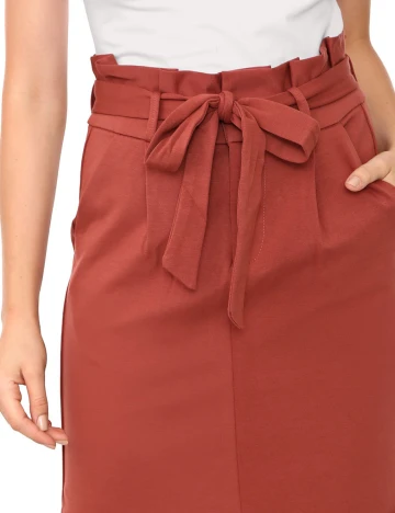 Fusta Vero Moda, caramiziu, M