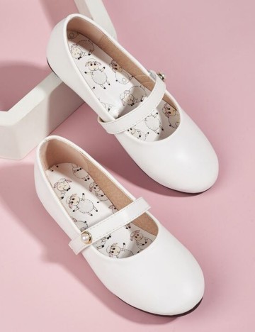 Balerini Shein Kids, alb, 30