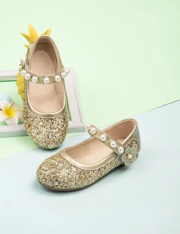 Pantofi Shein Kids, auriu, 30