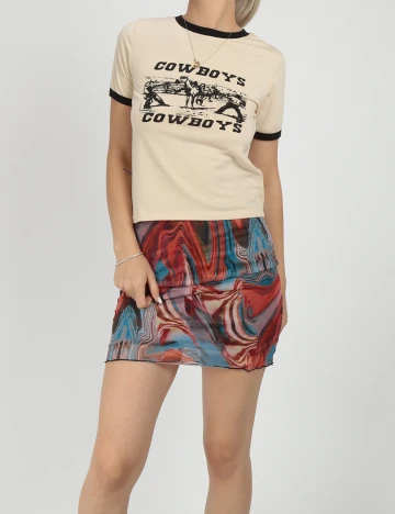 Tricou SHEIN, crem, XS Crem