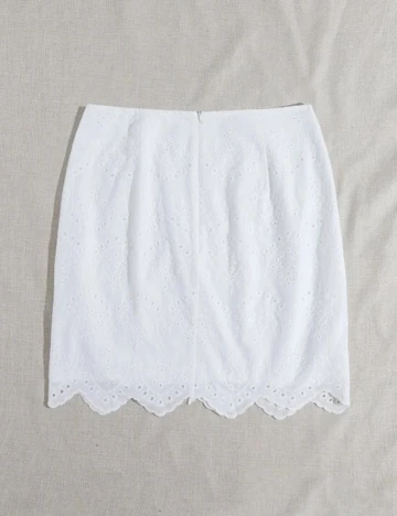 Fusta SHEIN CURVE, alb, 1 XL