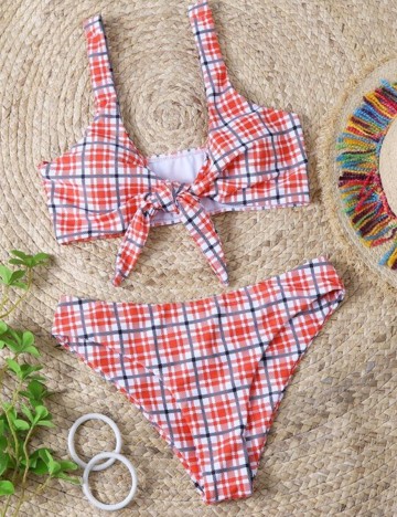 Costum de baie SHEIN, rosu, S