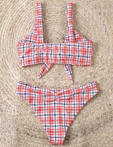 Costum de baie SHEIN, rosu, S