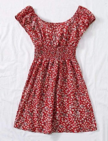 Rochie scurta SHEIN, rosu, XS