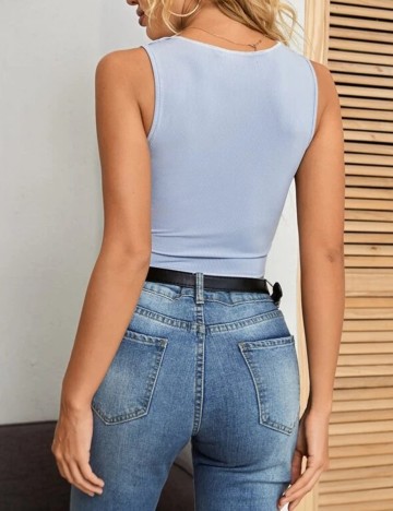 Top SHEIN, albastru, S