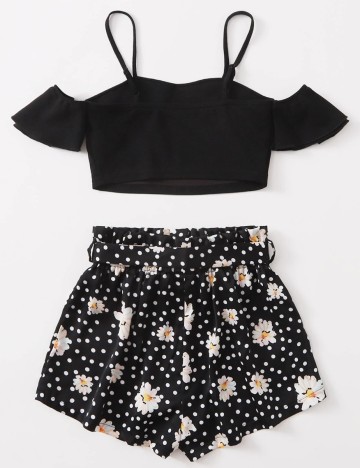 Compleu Shein Kids, negru, 10 ANI