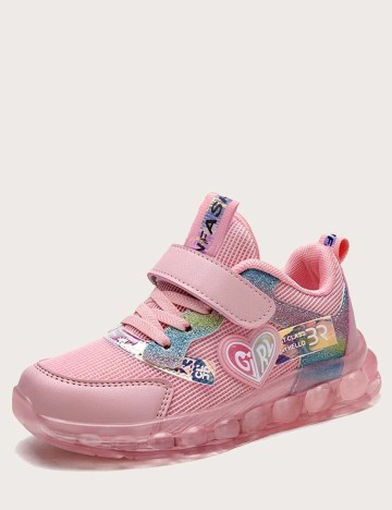 Adidasi Shein Kids, roz, 28