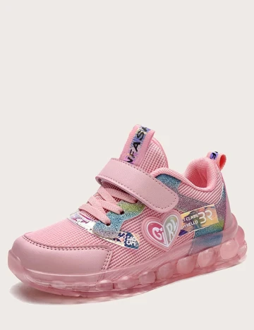 Adidasi Shein Kids, roz, 28