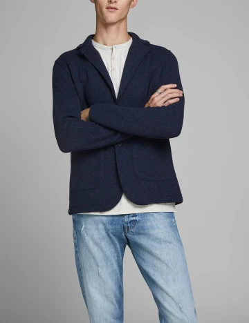 Sacou Jack&Jones, bleumarin inchis, L