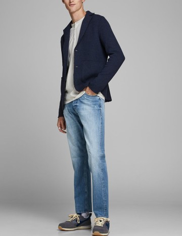 Sacou Jack&Jones, bleumarin inchis, L