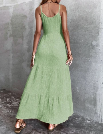 Rochie lunga SHEIN, verde, S