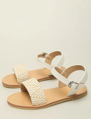 Sandale Shein Kids, crem, 36