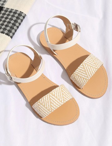 Sandale Shein Kids, crem, 36