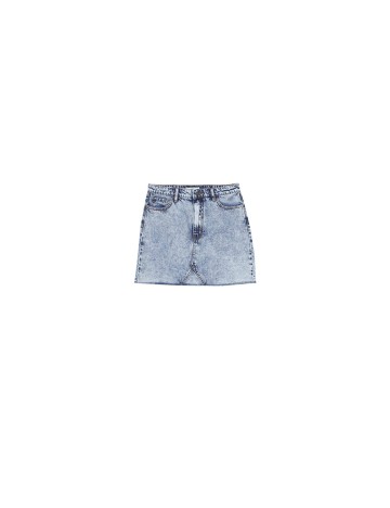 Fusta Stradivarius, albastru denim, 36