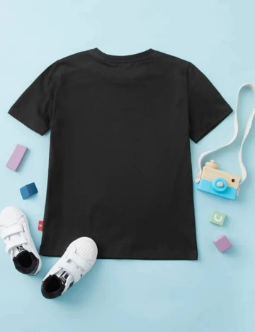 Tricou Shein Kids, negru, 7-8 ANI
