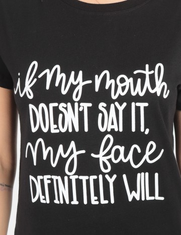 Tricou SHEIN, negru, S
