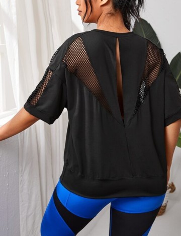 Tricou SHEIN CURVE, negru, 2XL