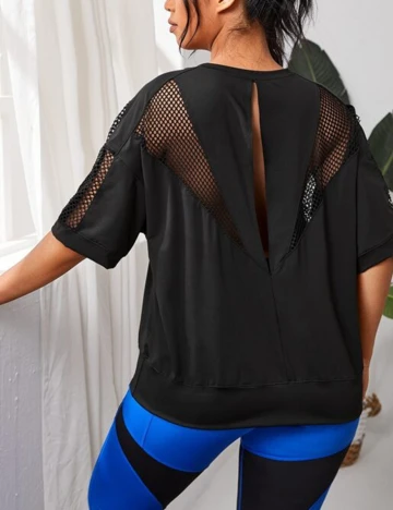 Tricou SHEIN CURVE, negru, 2XL