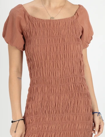 Rochie Medie SHEIN, maro, XS