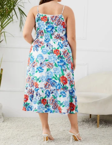 Rochie Medie SHEIN CURVE, floral, 3XL