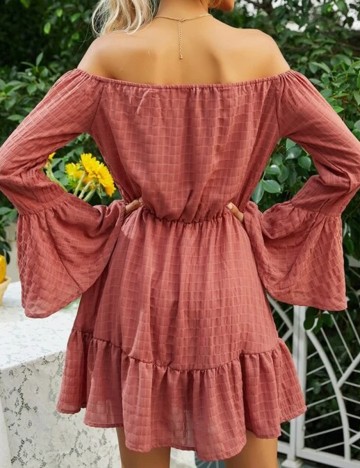 Rochie Scurta SHEIN, roz pudra, XS