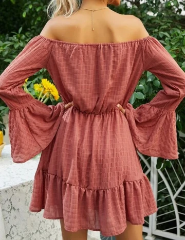 Rochie Scurta SHEIN, roz pudra, XS