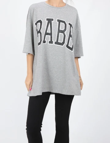 Tricou SHEIN, gri, M Gri