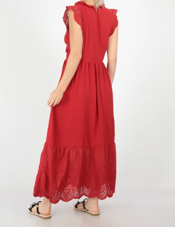 Rochie lunga SHEIN, rosu, S