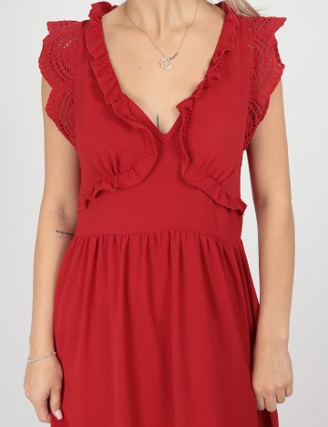 Rochie lunga SHEIN, rosu, S