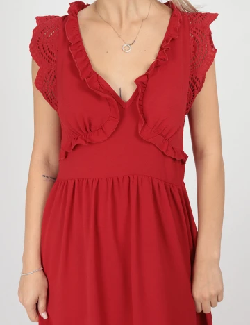 Rochie lunga SHEIN, rosu, S