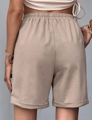 Pantaloni Scurti SHEIN, maro, L