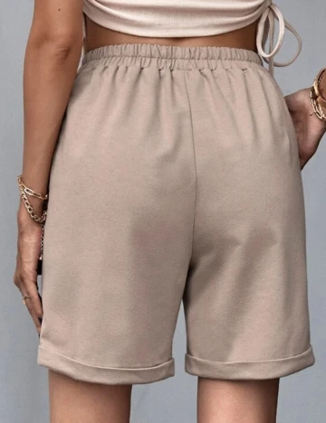 Pantaloni Scurti SHEIN, maro, L Maro