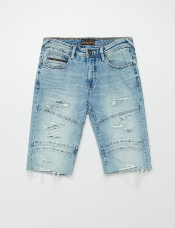 Pantaloni scurti CROPP, albastru, 28