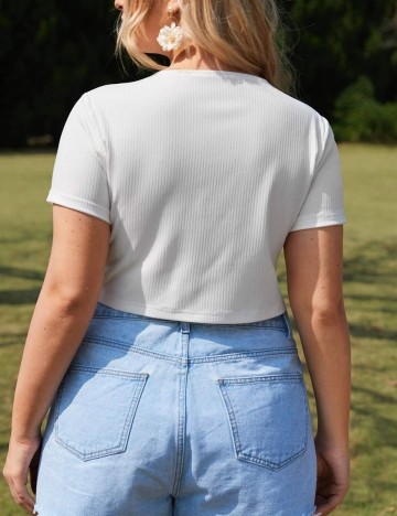 Top SHEIN CURVE, alb, 0 XL