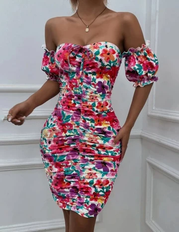 Rochie Scurta SHEIN, floral, S Floral print