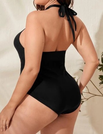 Costum de baie SHEIN CURVE, negru, 0 XL