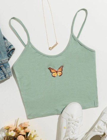 Top SHEIN, verde, L