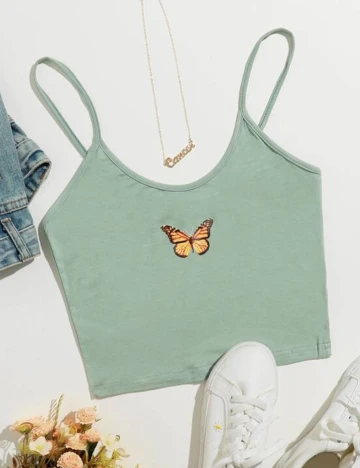 Top SHEIN, verde, L