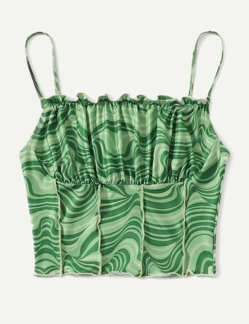 Top SHEIN, verde, M