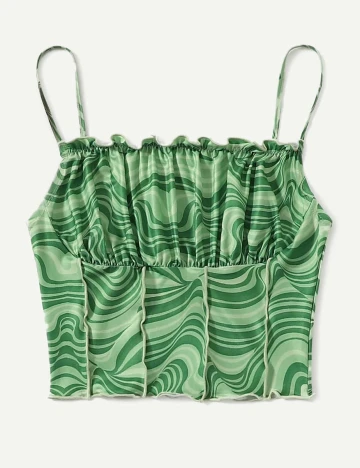 Top SHEIN, verde, M